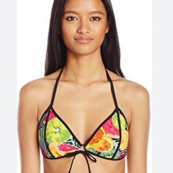 Edion Fruit Print Molded Bikini Top size M - Picture 1 of 8